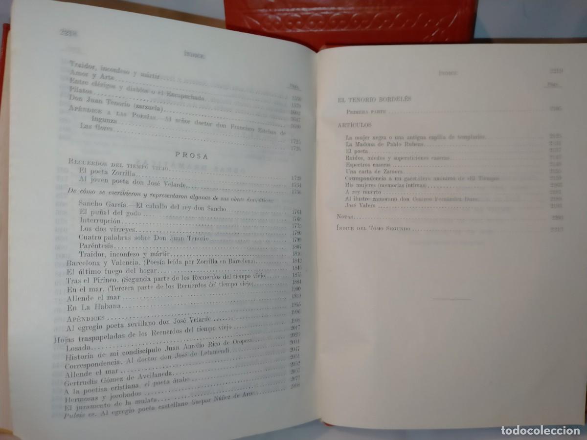 Libros de segunda mano: JOS&Eacute; ZORRILLA. OBRAS COMPLETAS (2TOMOS) .LIBRER&Iacute;A SANTAR&Eacute;N - Foto 15