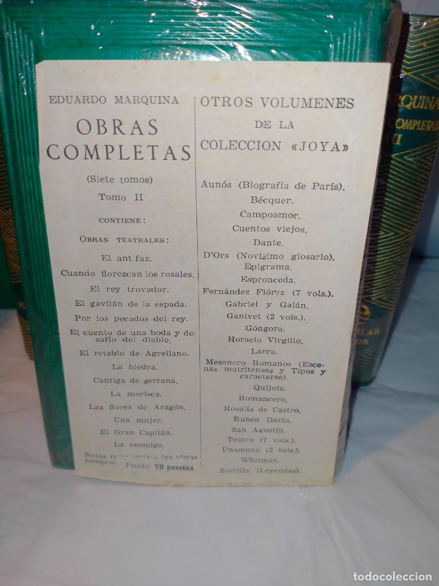 Libros de segunda mano: EDUARDO MARQUINA. OBRAS COMPLETAS (7 TOMOS) .AGUILAR - Foto 8