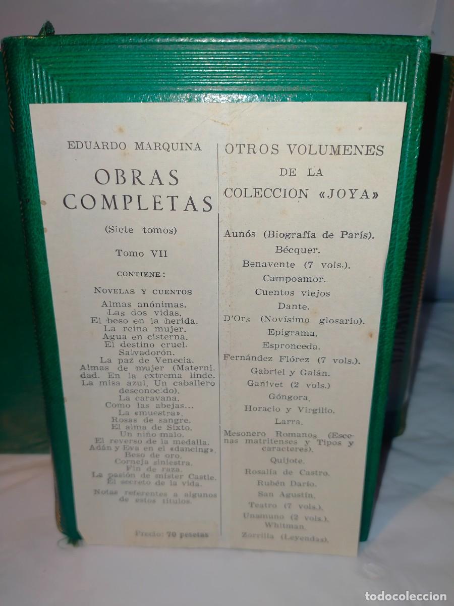 Libros de segunda mano: EDUARDO MARQUINA. OBRAS COMPLETAS (7 TOMOS) .AGUILAR - Foto 25