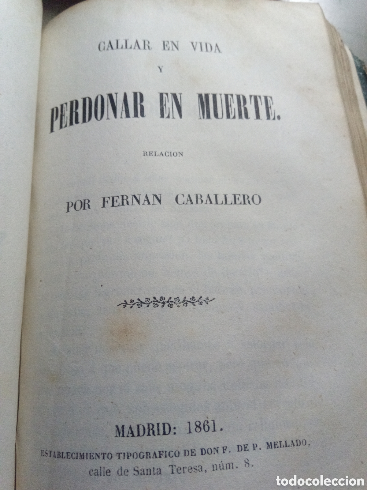 Libros de segunda mano: Obras completas. Fernan Caballero. 1861 - Foto 2