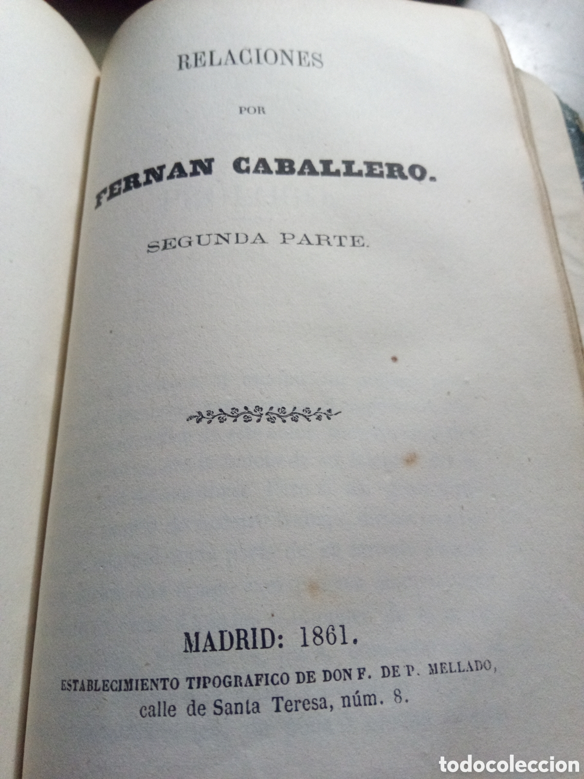 Libros de segunda mano: Obras completas. Fernan Caballero. 1861 - Foto 3