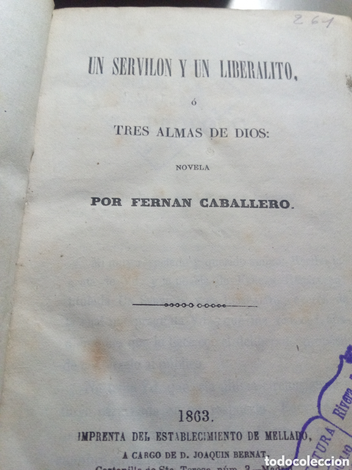 Libros de segunda mano: Obras completas. Fernan Caballero. 1861 - Foto 1