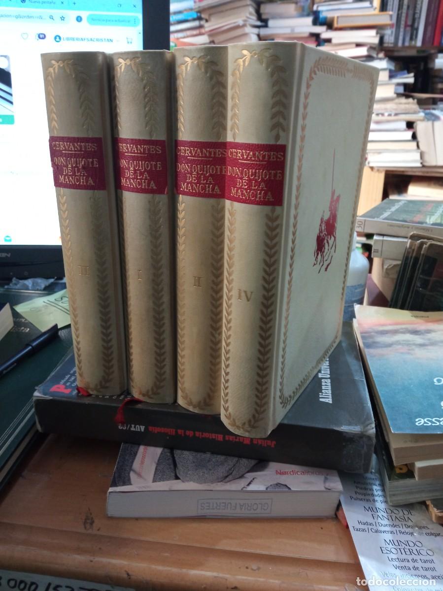 Libros de segunda mano: DON QUIJOTE DE LA MANCHA EDICIONES CASTILLA 4 TOMOS - Foto 1