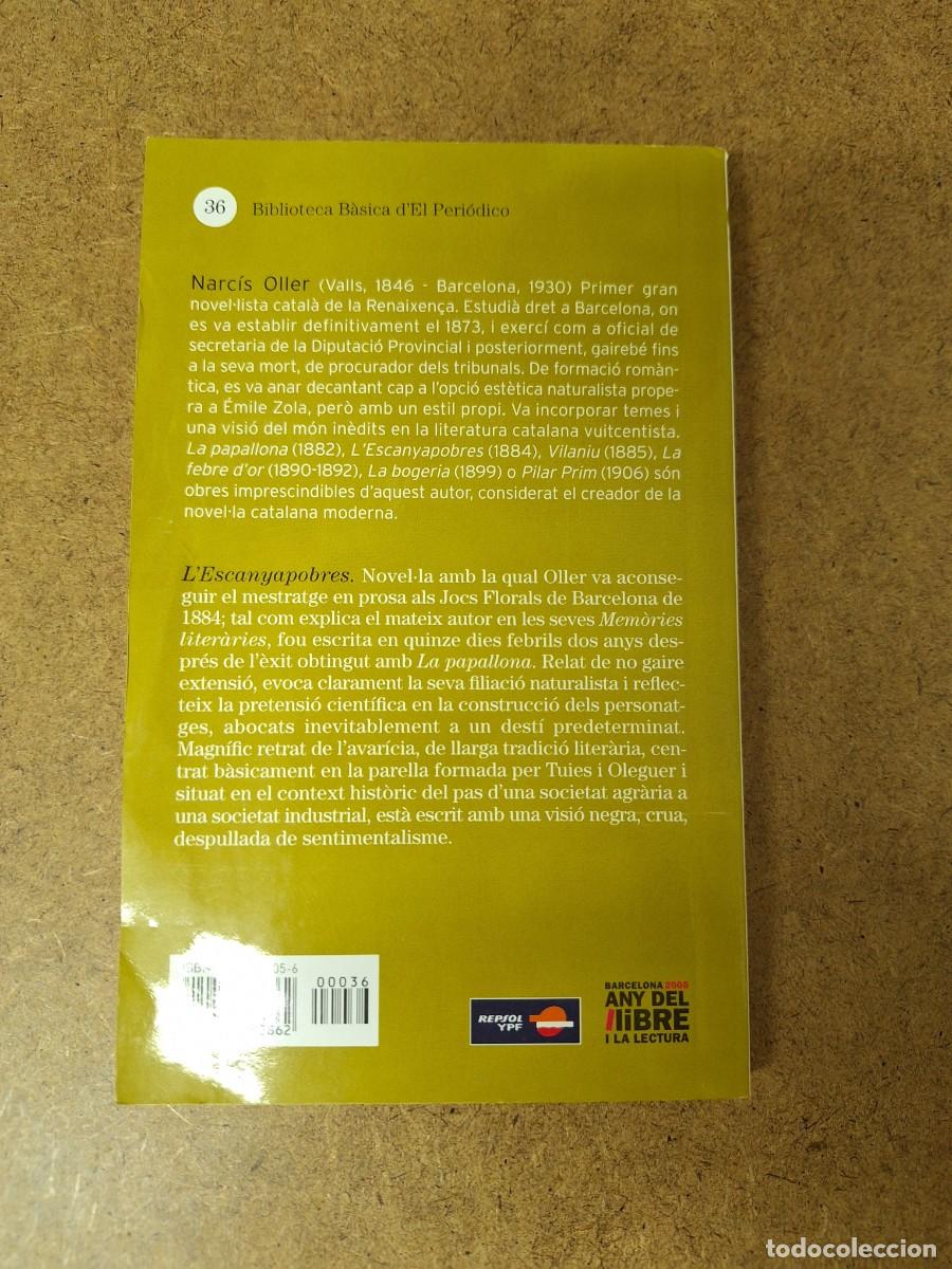 Libros de segunda mano: L&rsquo;Escanyapobres - Narc&iacute;s Oller - Foto 2