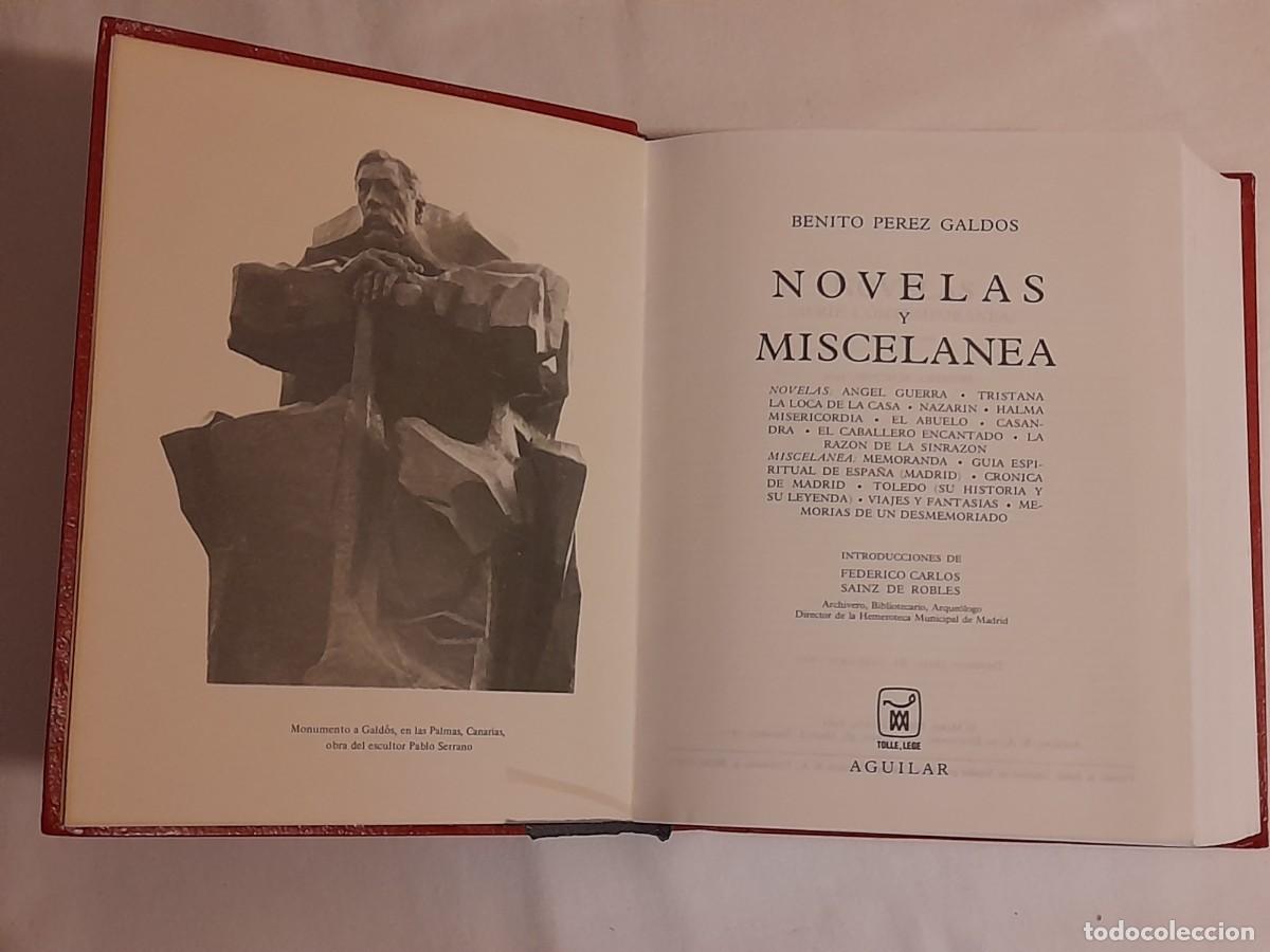 Libros de segunda mano: BENITO PEREZ GALDOS. OBRAS COMPLETAS. NOVELAS Y MISCELANEA. - Foto 3