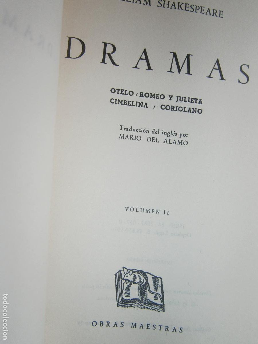 Libros de segunda mano: --- DRAMAS - SHAKEPEARE --- - Foto 2