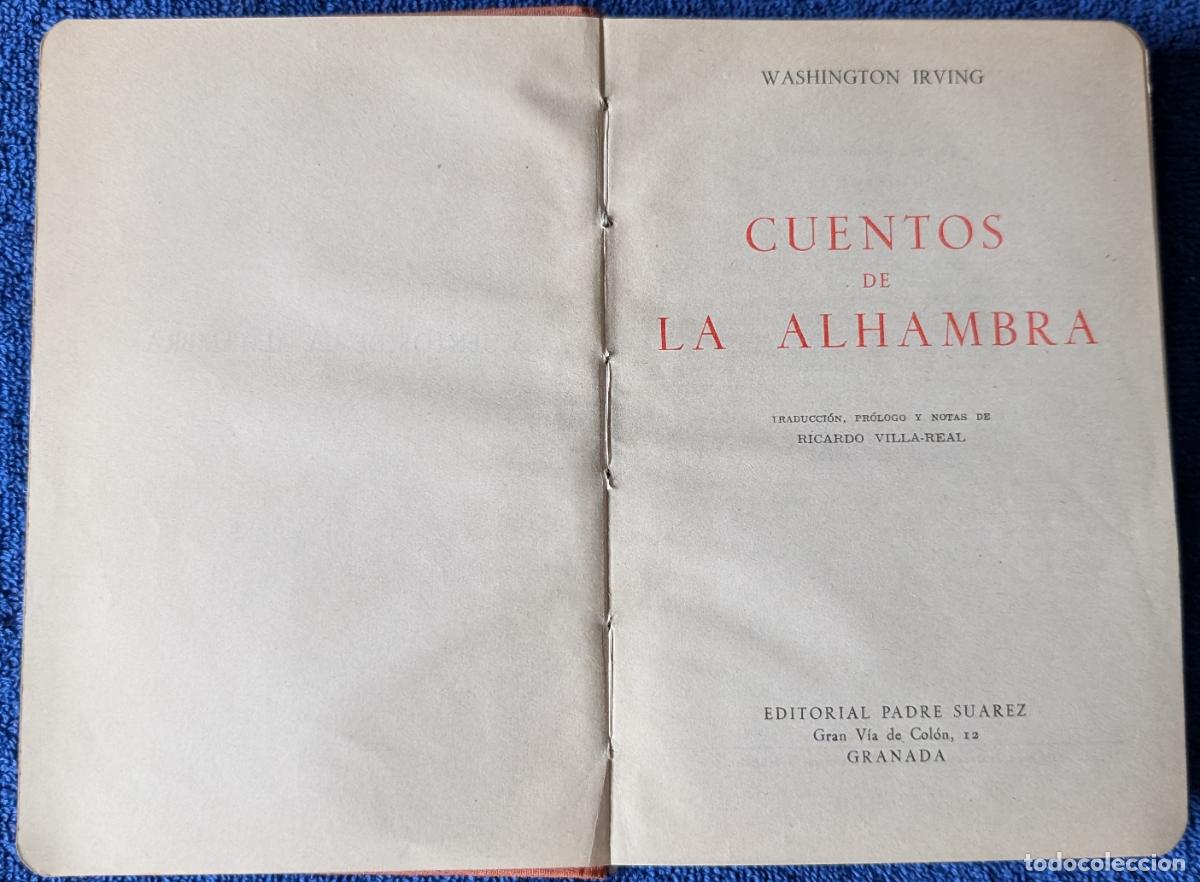 Libros de segunda mano: Cuentos de La Alhambra - Washington Irving - Editorial Padre Su&aacute;rez - 3&ordf; Edici&oacute;n (1954) - Foto 2