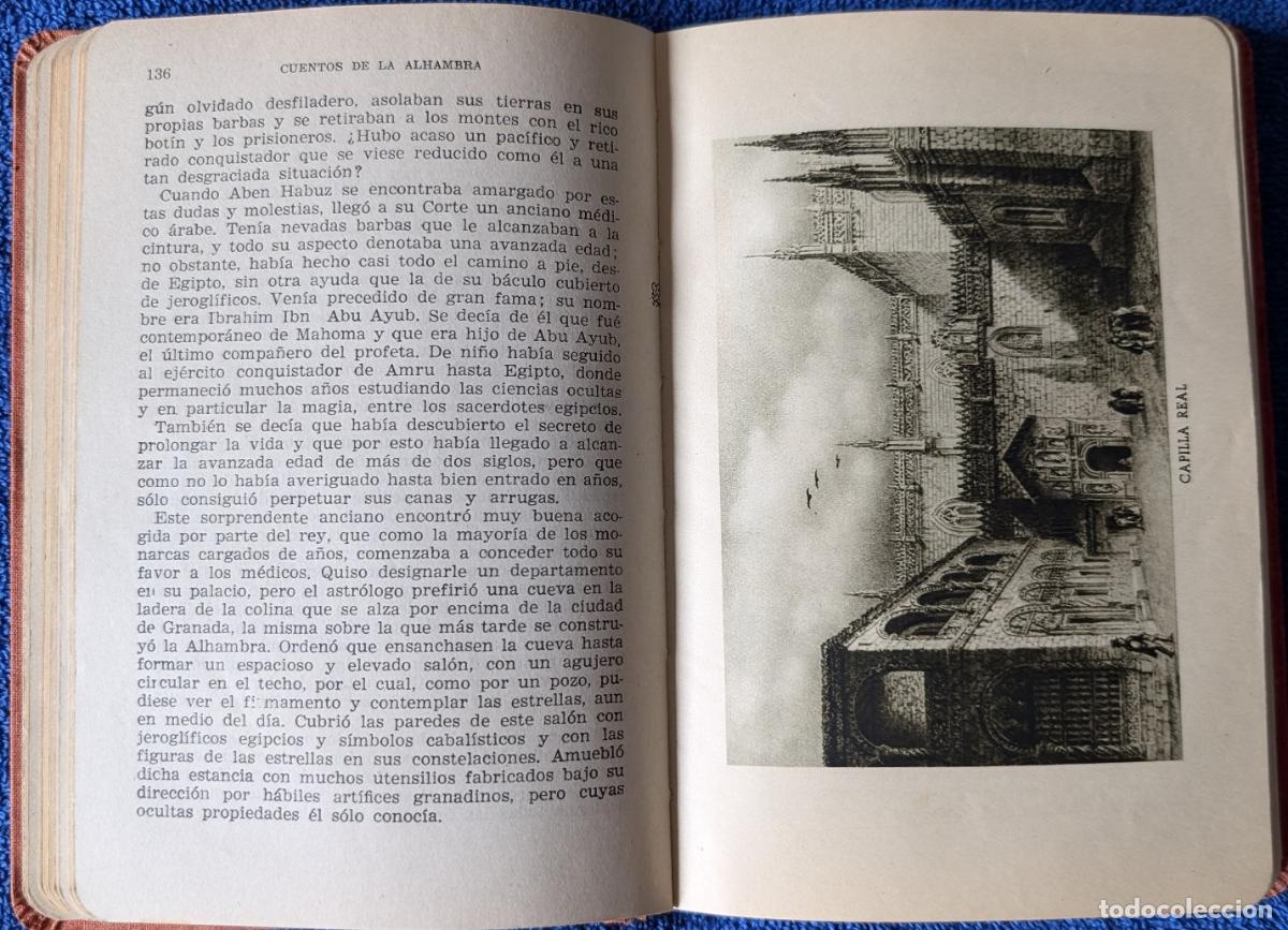 Libros de segunda mano: Cuentos de La Alhambra - Washington Irving - Editorial Padre Su&aacute;rez - 3&ordf; Edici&oacute;n (1954) - Foto 4