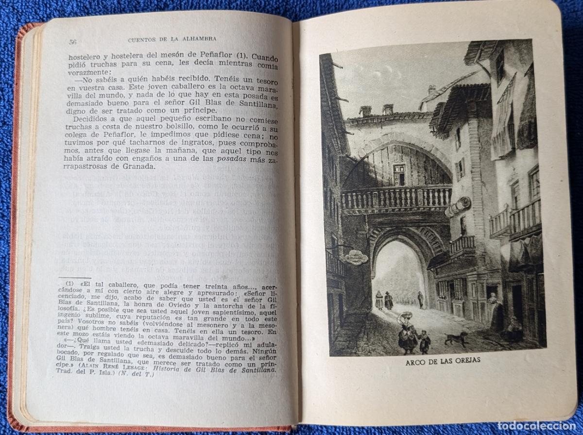 Libros de segunda mano: Cuentos de La Alhambra - Washington Irving - Editorial Padre Su&aacute;rez - 3&ordf; Edici&oacute;n (1954) - Foto 6