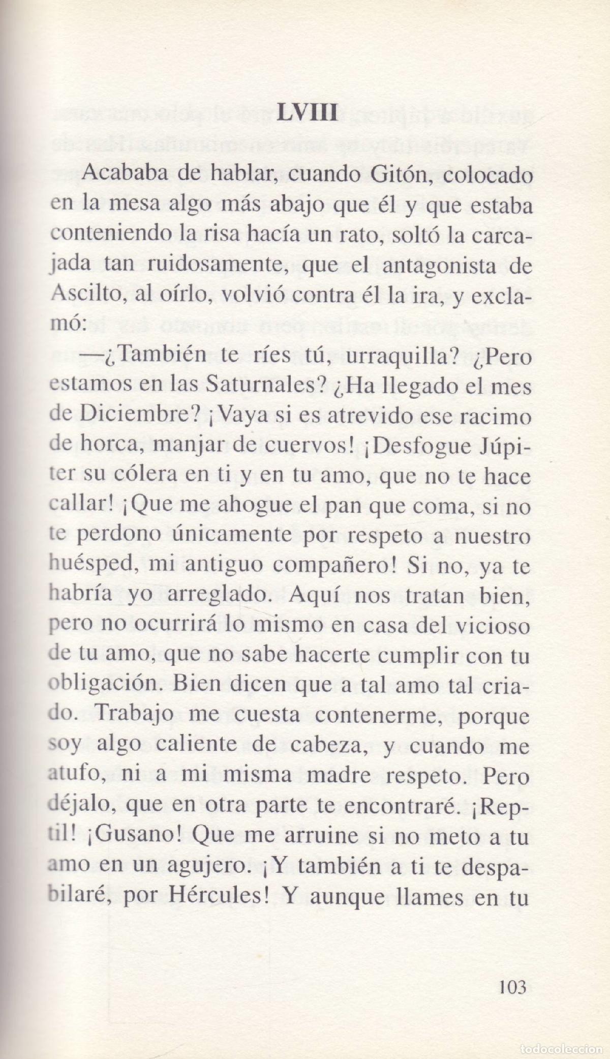Libros de segunda mano: El satiricon - Petronio - Foto 2
