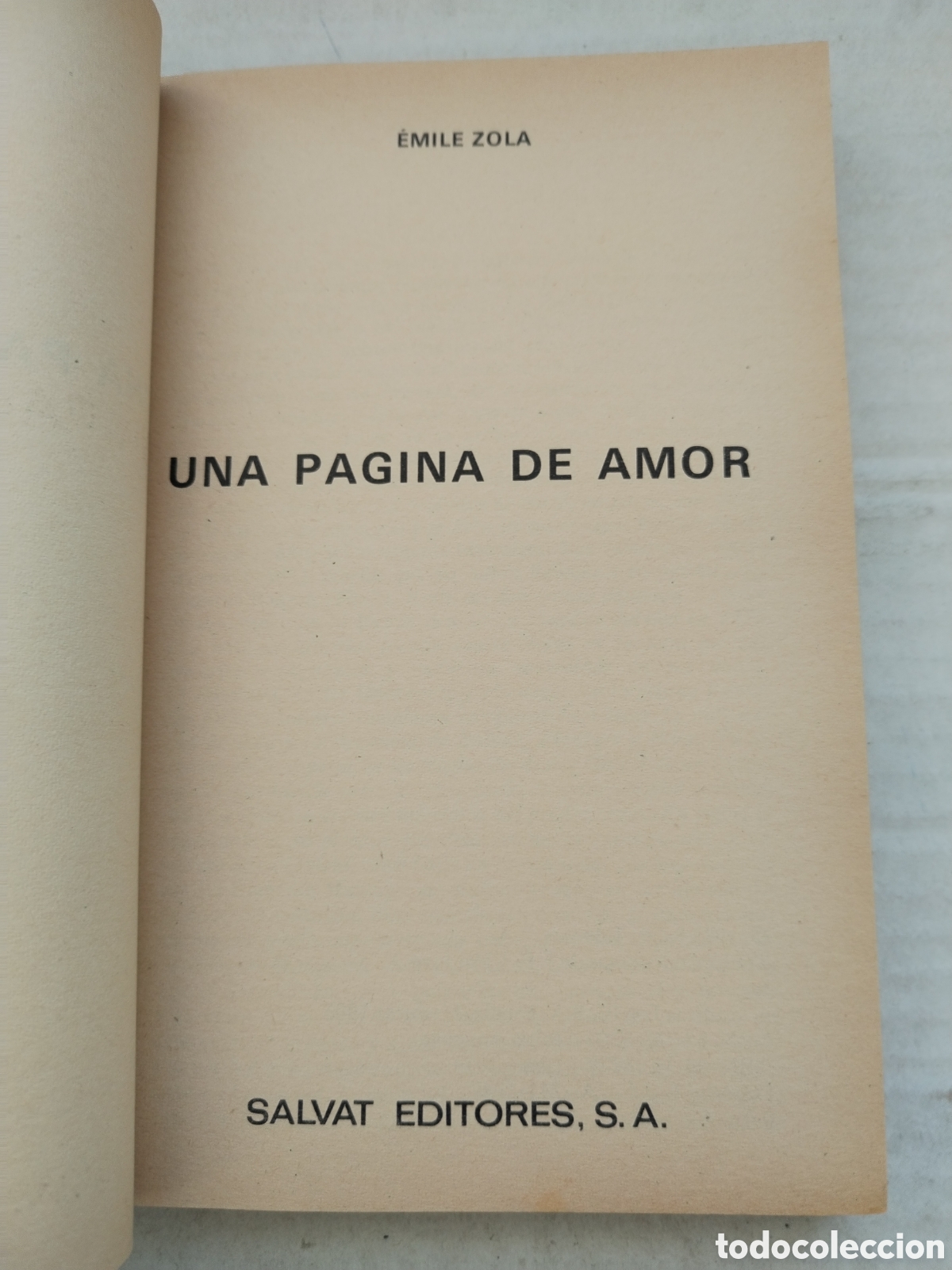 Libros de segunda mano: UNA P&Aacute;GINA DE AMOR/EMILE ZOLA - Foto 2
