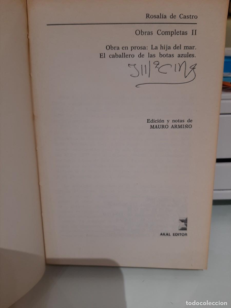 Libros de segunda mano: Rosal&iacute;a de Castro. Obra Completa 2 y 3 (Prosa) - Foto 3