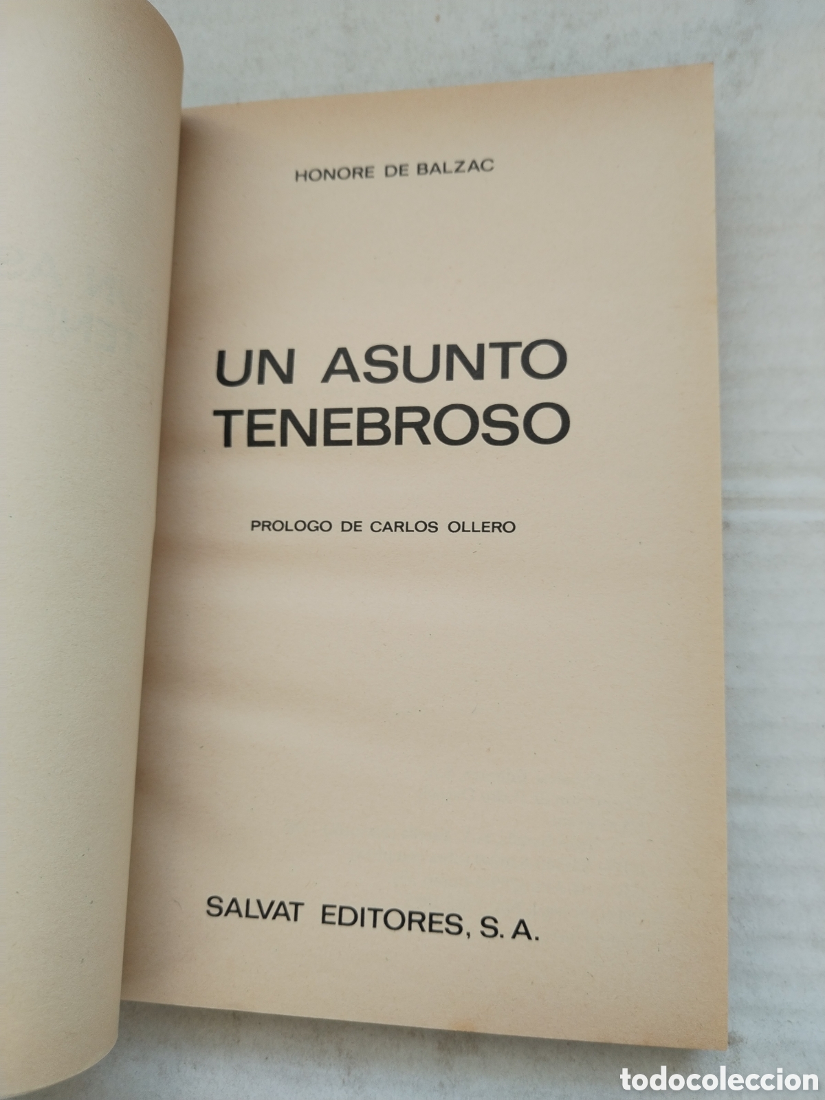 Libros de segunda mano: UN ASUNTO TENEBROSO/HONORE DE BALZAC - Foto 2