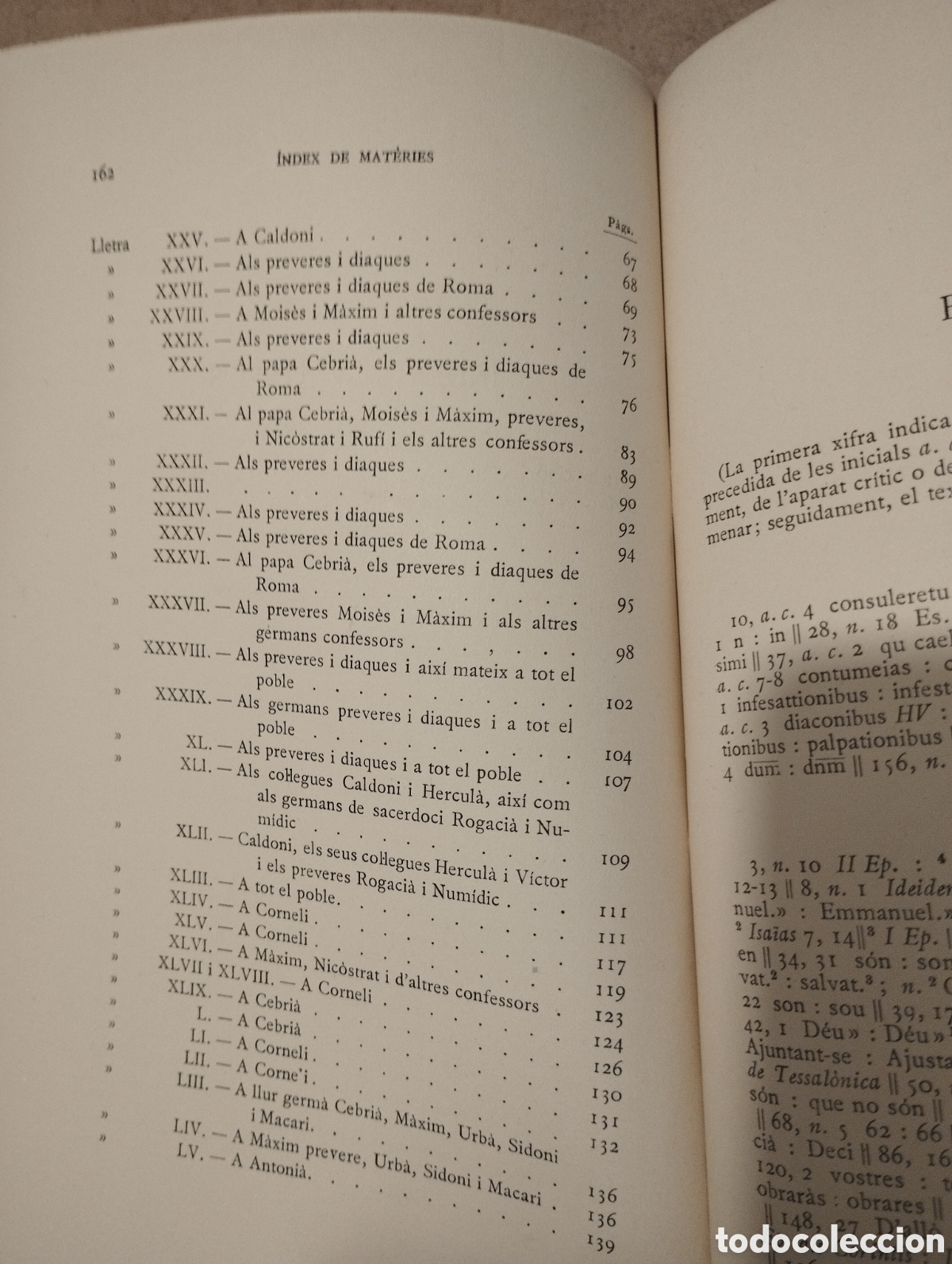 Libros de segunda mano: EPISTOLARI I (SANT CEBRI&Agrave;) FUNDACI&Oacute; BERNAT METGE - Foto 4