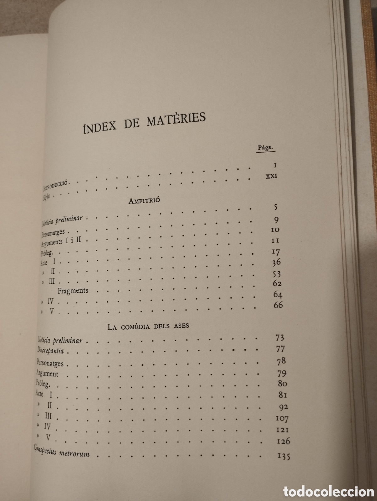 Libros de segunda mano: COM&Egrave;DIES I (PLAUTE) FUNDACI&Oacute; BERNAT METGE - Foto 4