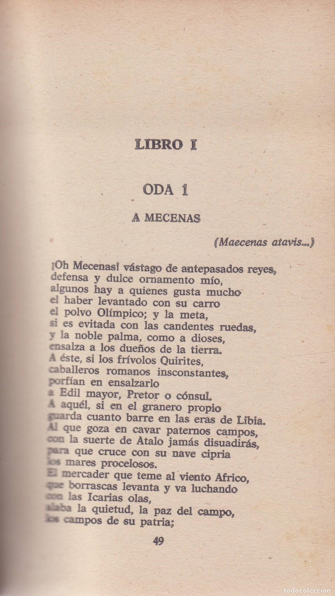 Libros de segunda mano: Poesias escogidas - Horacio - Foto 2