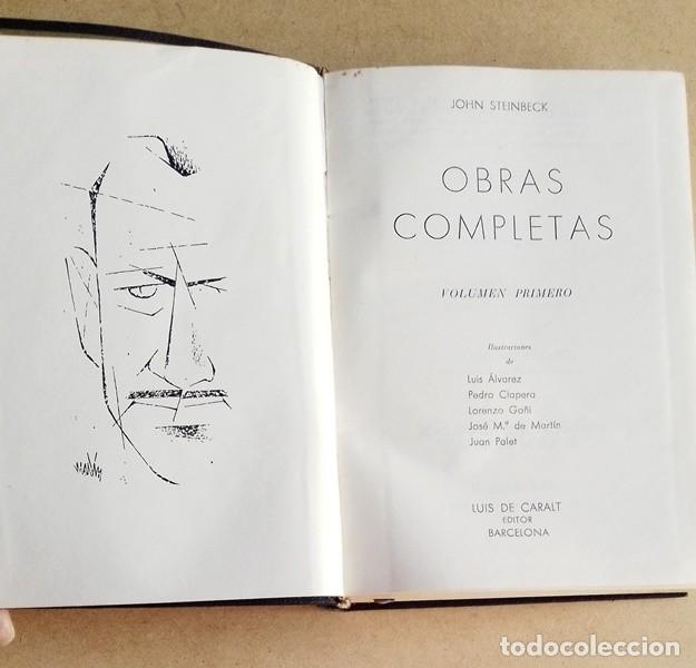 Libros de segunda mano: Libro Obras completas John Steinbeck volumen primero 1&ordf; edicion 1957 - Foto 4