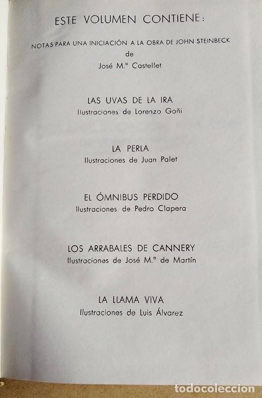 Libros de segunda mano: Libro Obras completas John Steinbeck volumen primero 1&ordf; edicion 1957 - Foto 6