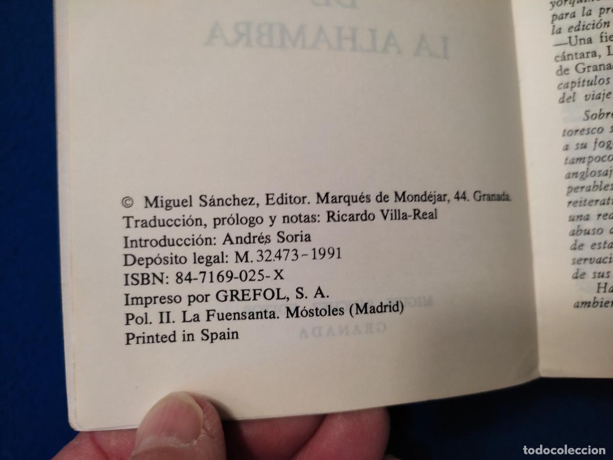 Libros de segunda mano: CUENTOS DE LA ALHAMBRA Washington Irving.Miguel Sanchez Editor1991 - Foto 3