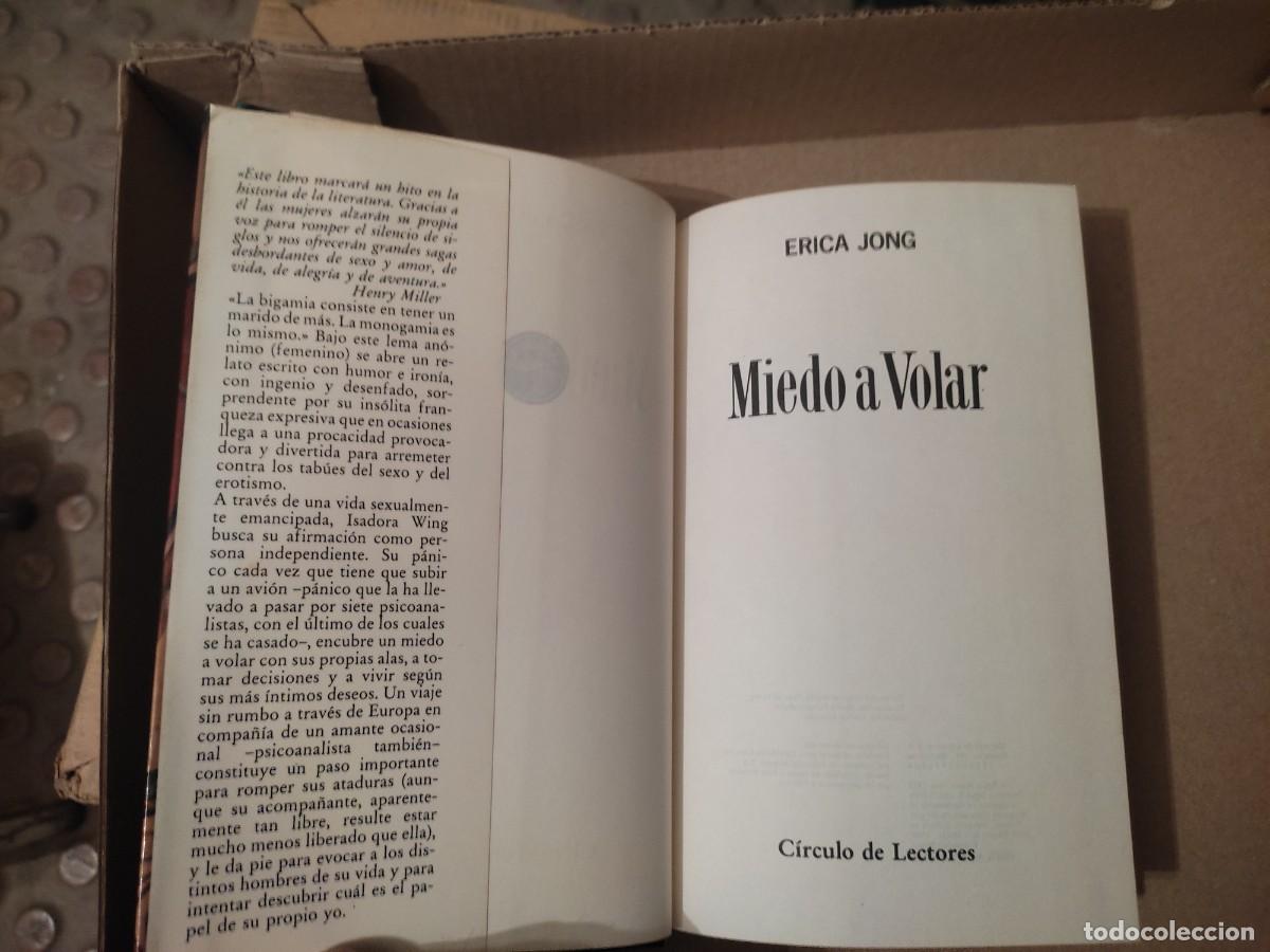 Libros de segunda mano: MIEDO A VOLAR Erica Jong Circulo de Lectores 1986 - Foto 5