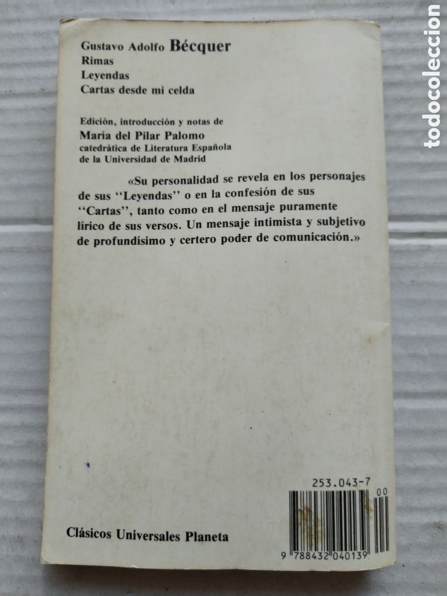 Libros de segunda mano: RIMAS/LEYENDAS CARTAS DESDE MI CELDA/BECQUER - Foto 3