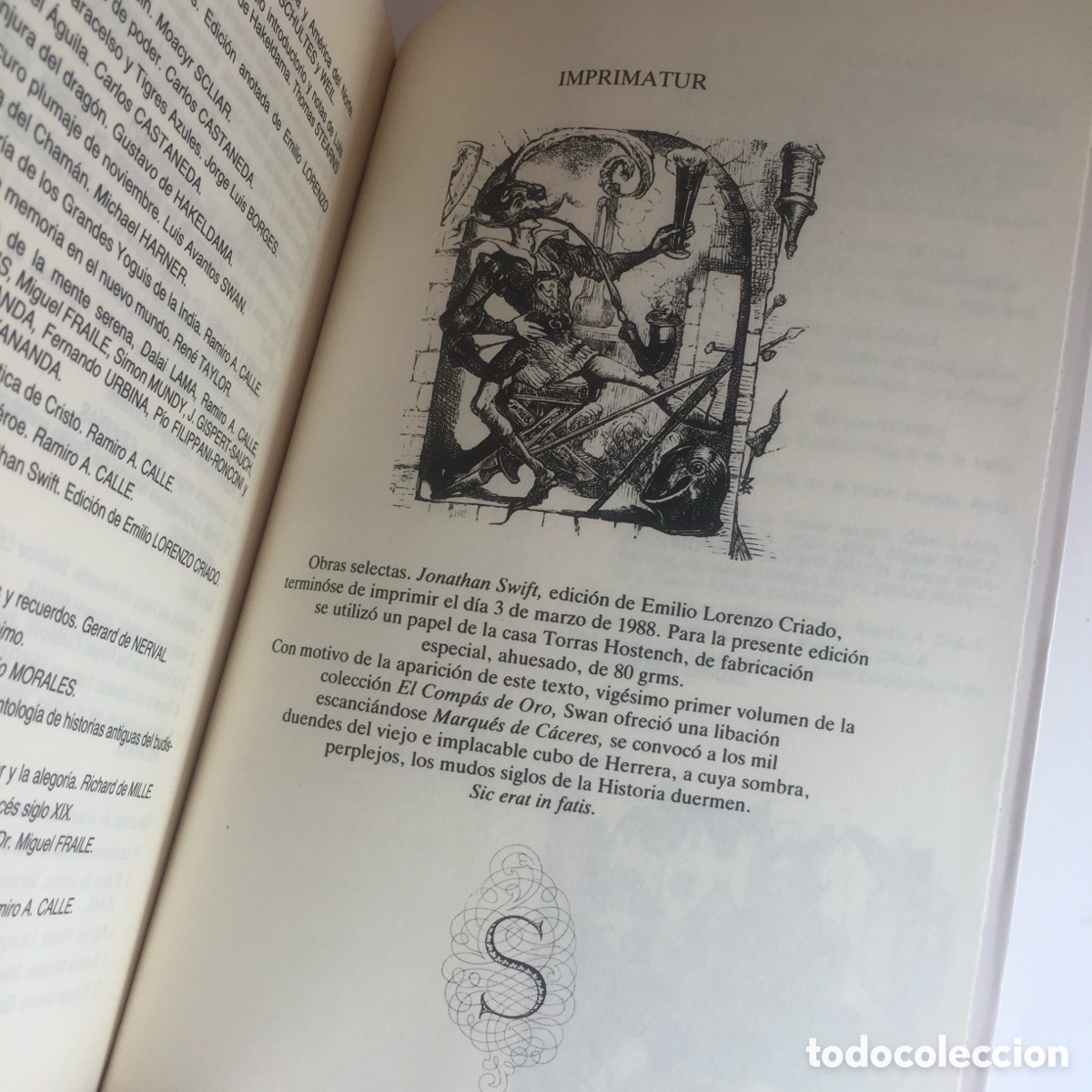 Libros de segunda mano: Obras Selectas, Jonathan Swift - Swan, 1988 - Foto 8