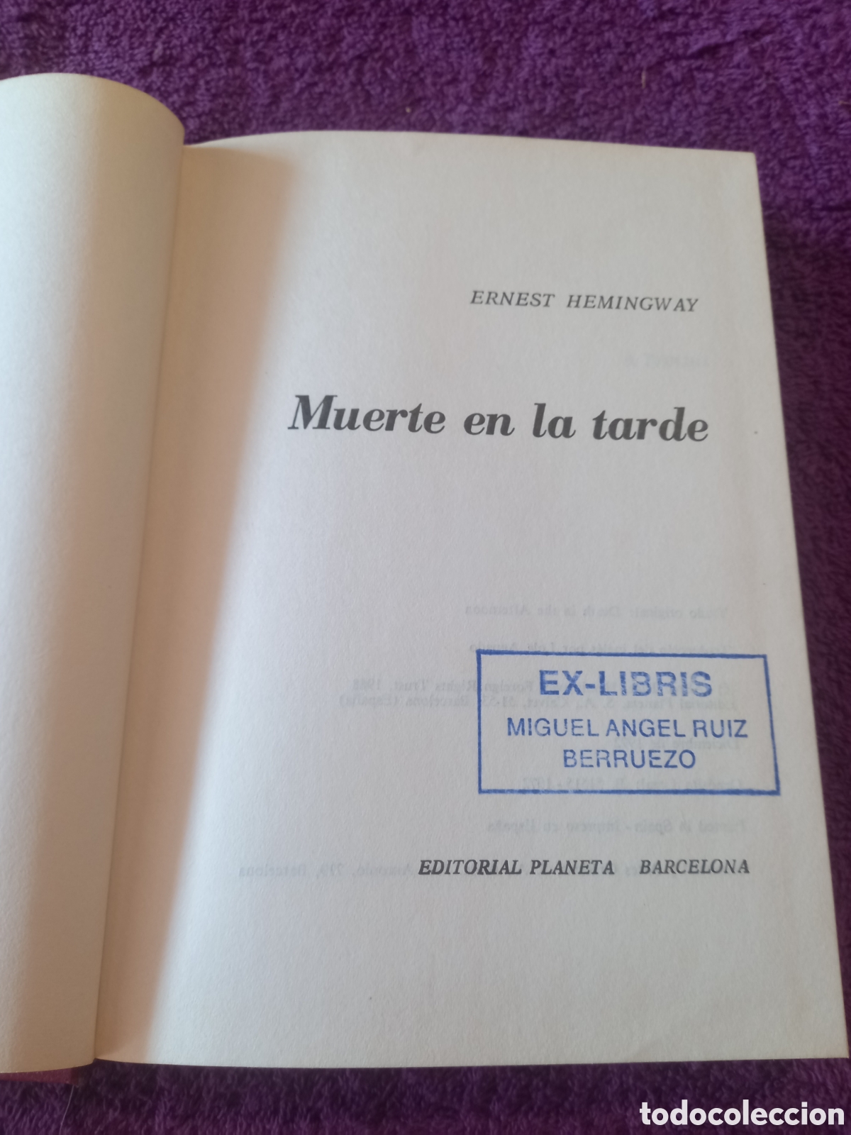 Libros de segunda mano: Muerte en la tarde. Ernest Hemingway. - Foto 4