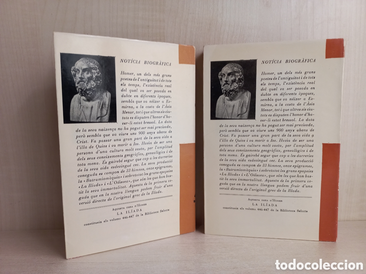 Libros de segunda mano: La Iĺiada. Homer. Editorial Selecta, primera edici&oacute;n, 1971. Catal&aacute;n. - Foto 3
