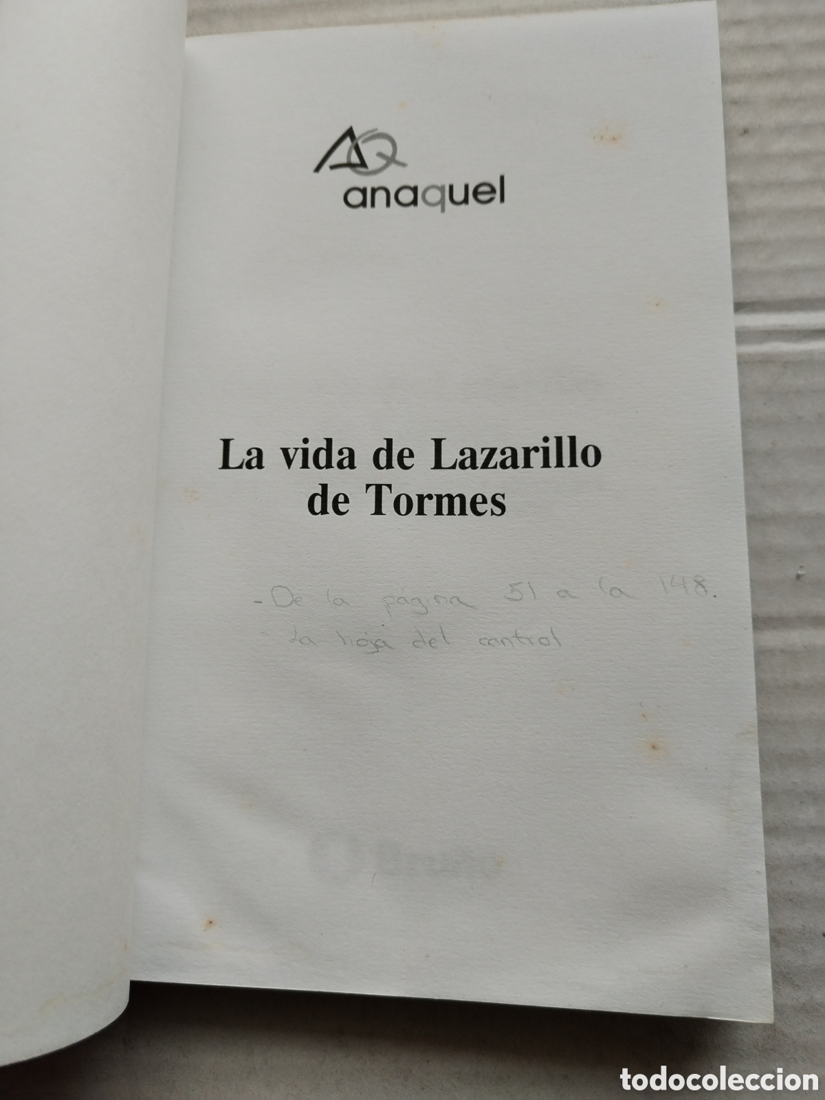 Libros de segunda mano: LAZARILLO DE TORMES/AN&Oacute;NIMO - Foto 2