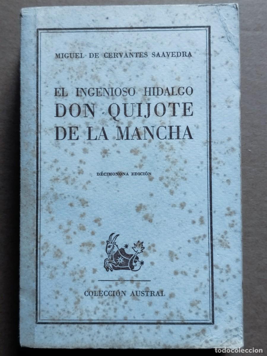 Libros de segunda mano: Don Quijote de la Mancha colecci&oacute;n austral - Foto 1