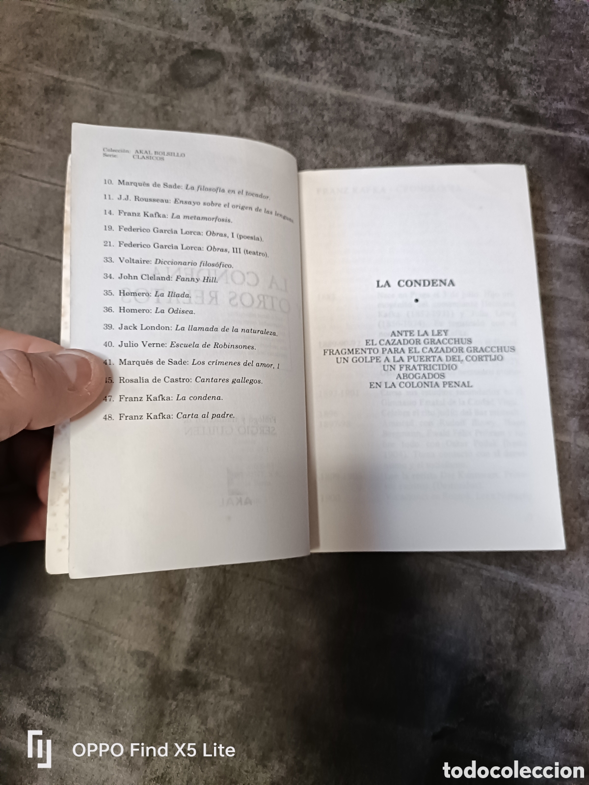 Libros de segunda mano: Libro La Condena y otros Relatos -Kafka- Ediciones Akal - Foto 4