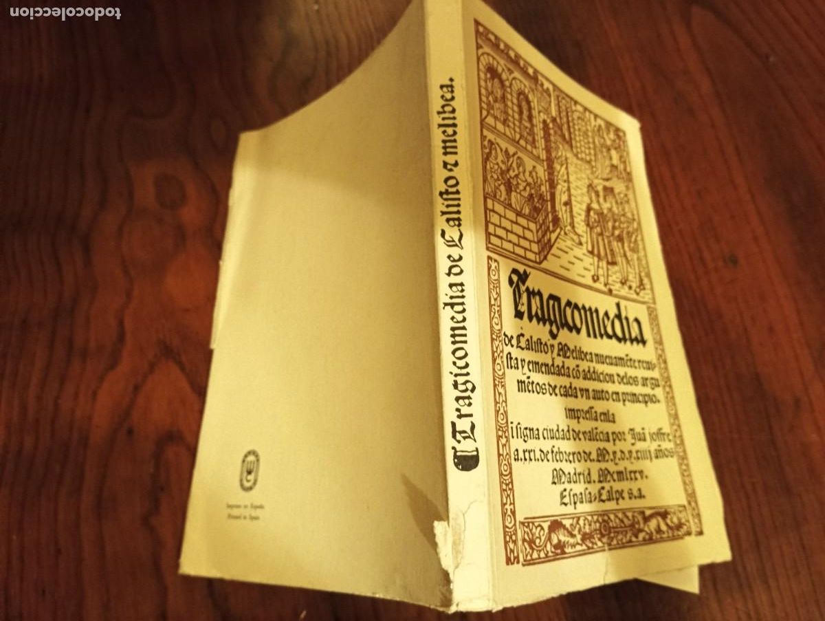 Libros de segunda mano: Tragicomedia de Calisto y Melibea. Facsimil Espasa Calpe. - Foto 2