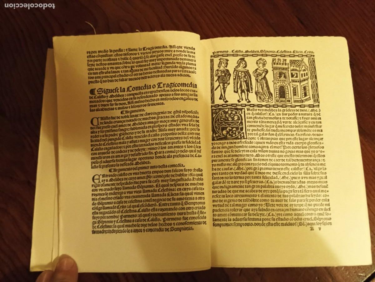 Libros de segunda mano: Tragicomedia de Calisto y Melibea. Facsimil Espasa Calpe. - Foto 4