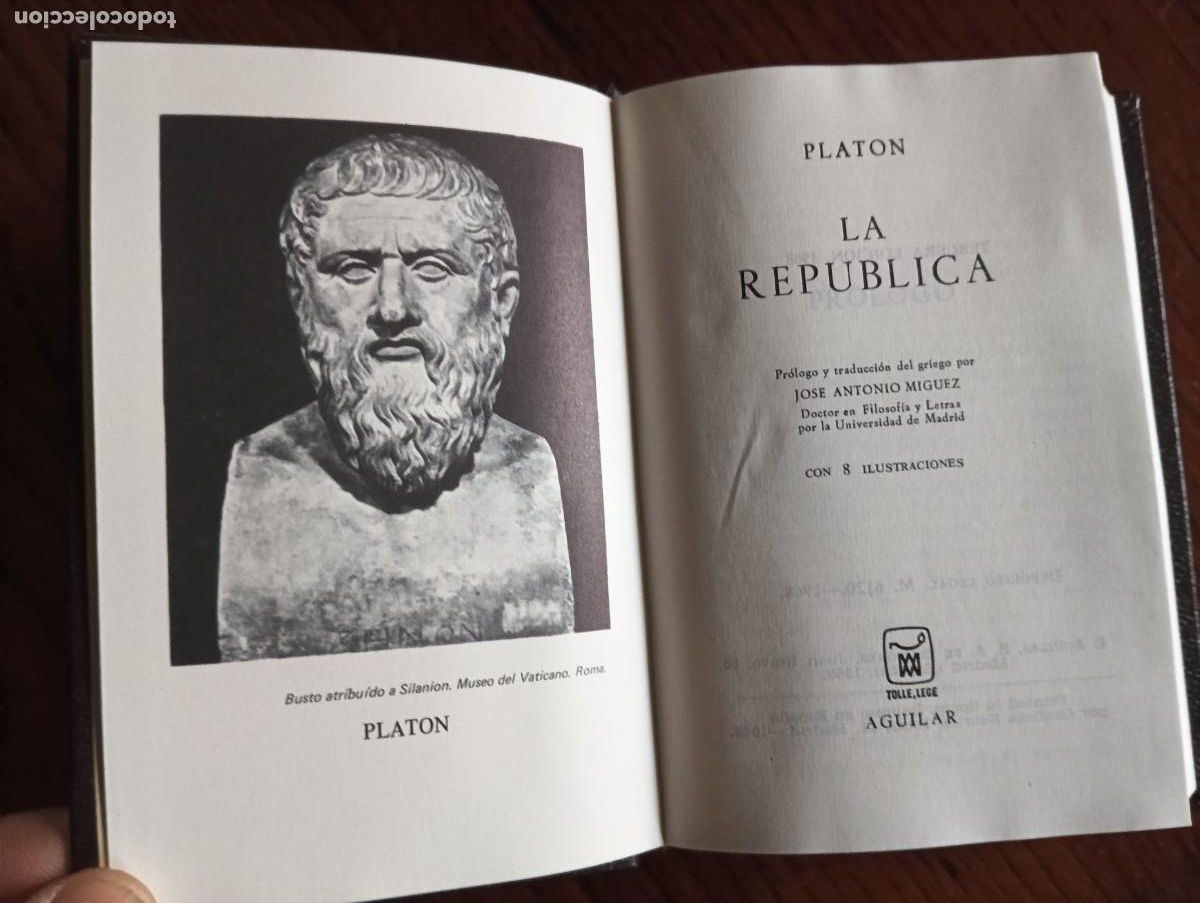 Libros de segunda mano: PLATON.- LA REPUBLICA. AGUILAR 1968. - Foto 3