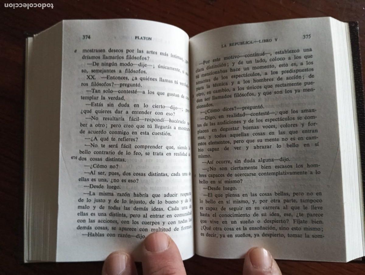 Libros de segunda mano: PLATON.- LA REPUBLICA. AGUILAR 1968. - Foto 4