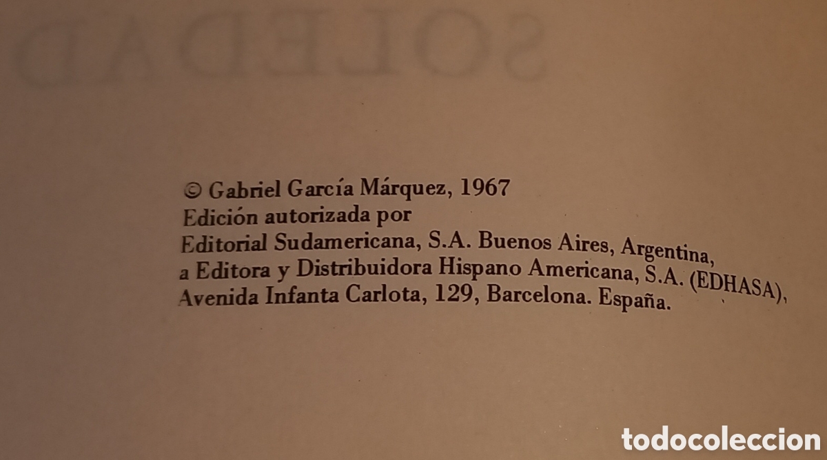 Libros de segunda mano: CIEN A&Ntilde;OS DE SOLEDAD. GABRIEL GARCIA MARQUEZ 1973 - Foto 3