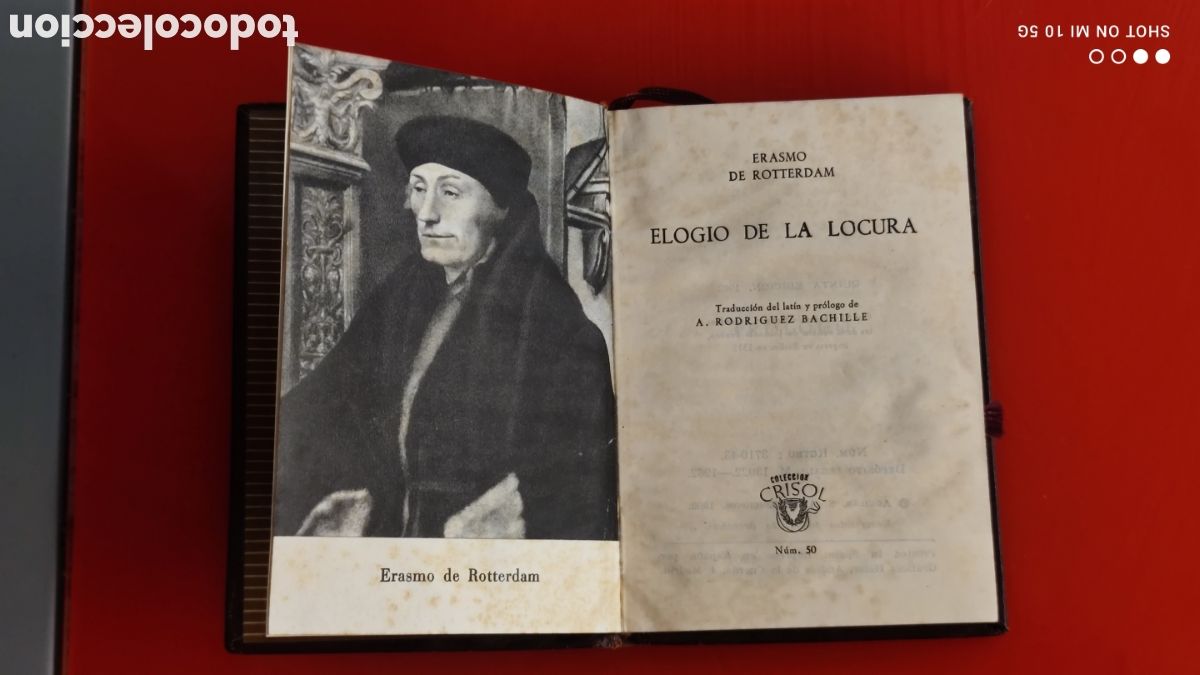 Libros de segunda mano: &rdquo;ELOGIO DE LA LOCURA&rdquo; DE ERASMO DE ROTTERDAM - Foto 4