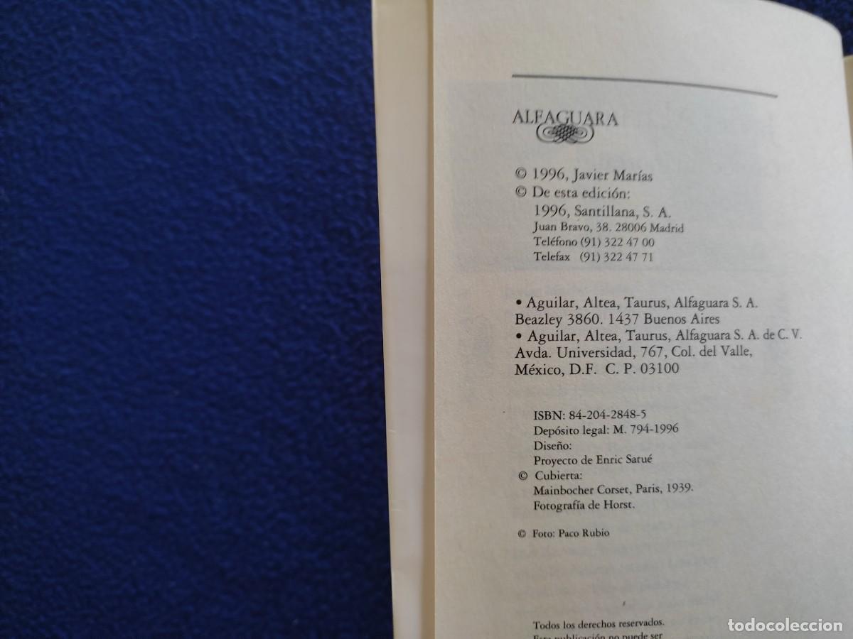 Libros de segunda mano: Cuando fu&iacute; Mortal Javier Mar&iacute;as.Ed. Afaguara 1996 - Foto 8