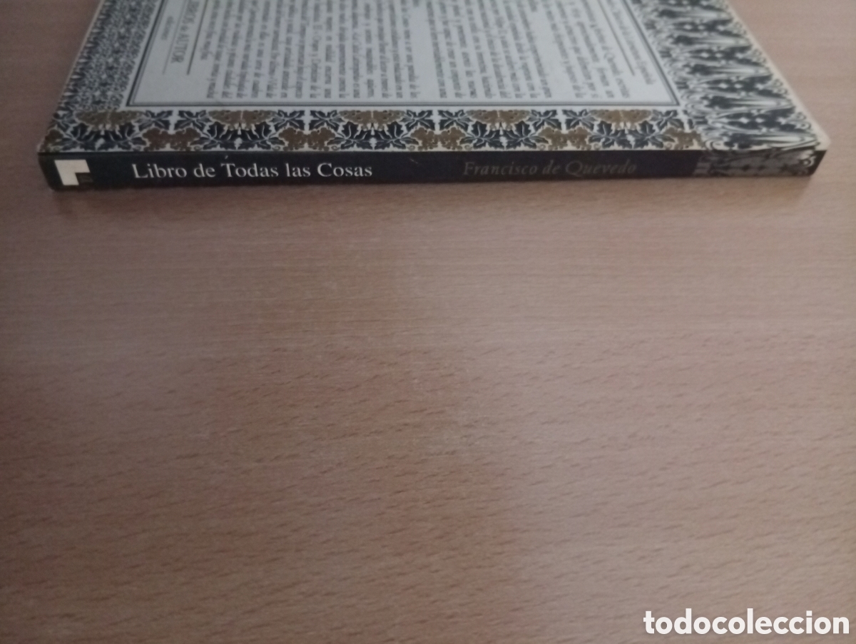 Libros de segunda mano: LIBRO DE TODAS LAS COSAS. Francisco de Quevedo - Foto 6