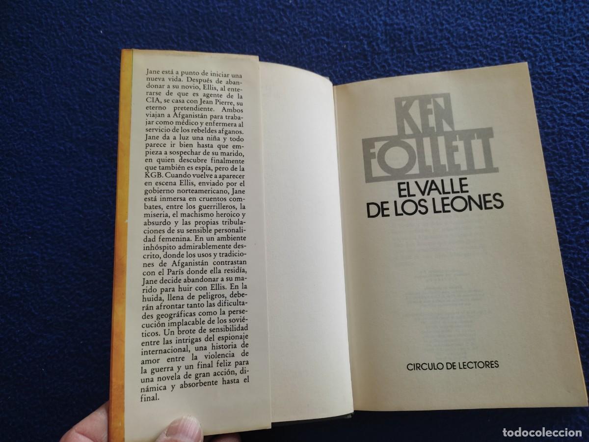 Libros de segunda mano: El Valle de los Leones Ken Follet C&iacute;rculo de Lectores 1987 - Foto 5
