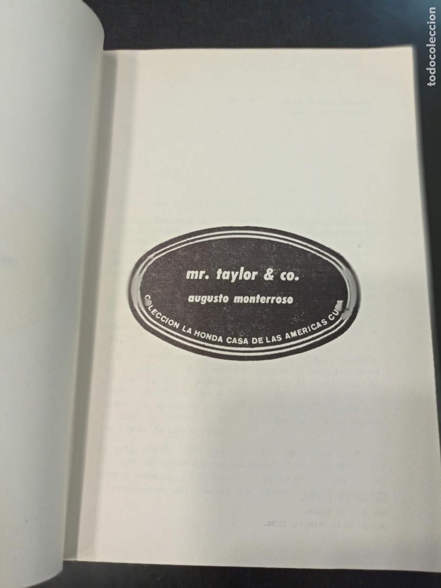 Libros de segunda mano: 1982 - AUGUSTO MONTERROSO. Mr. Taylor & co. - Foto 2
