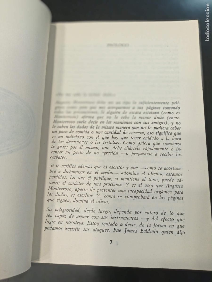 Libros de segunda mano: 1982 - AUGUSTO MONTERROSO. Mr. Taylor & co. - Foto 3