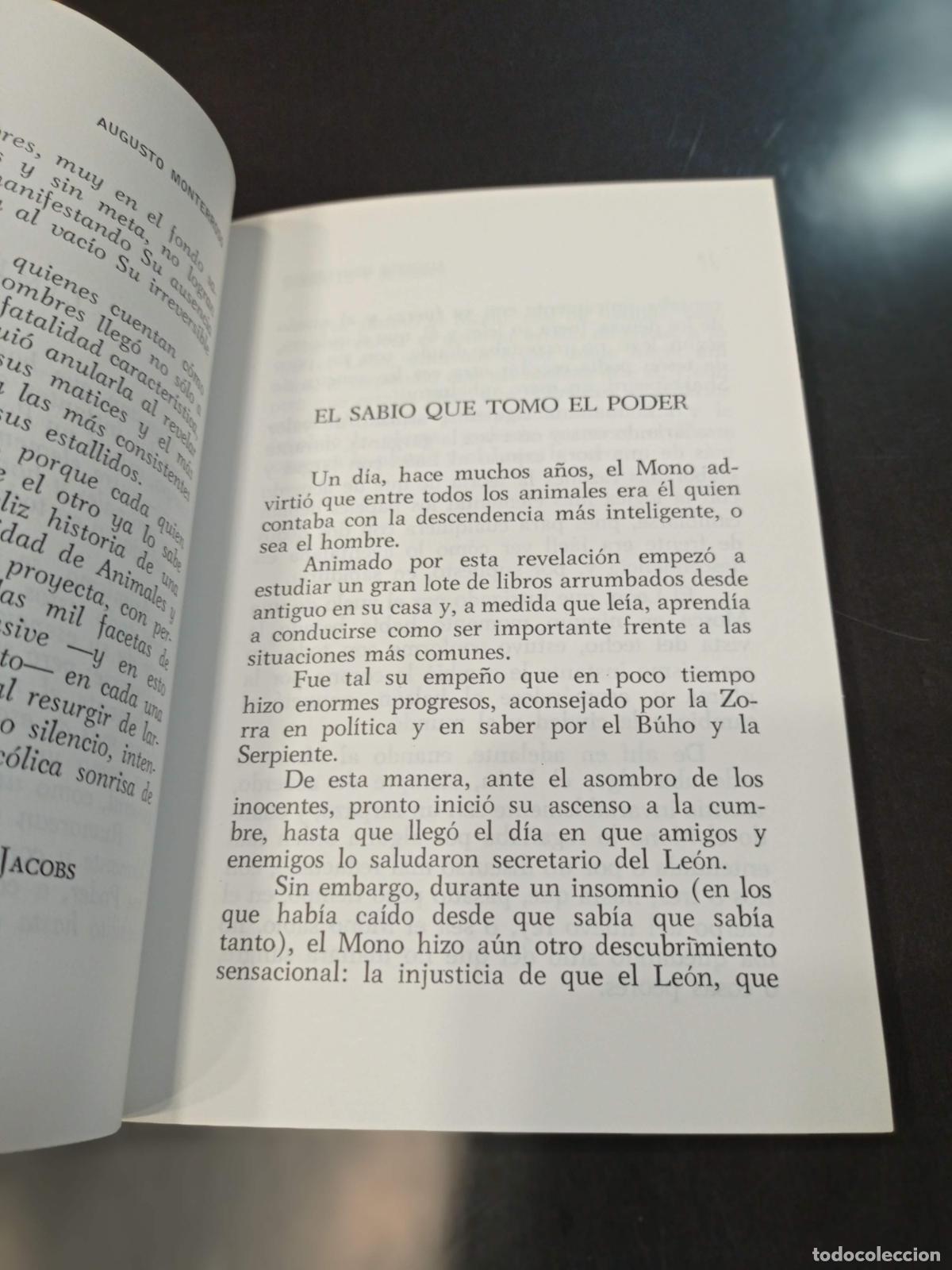 Libros de segunda mano: 1995 - AUGUSTO MONTERROSO. Animales y hombres - Foto 3