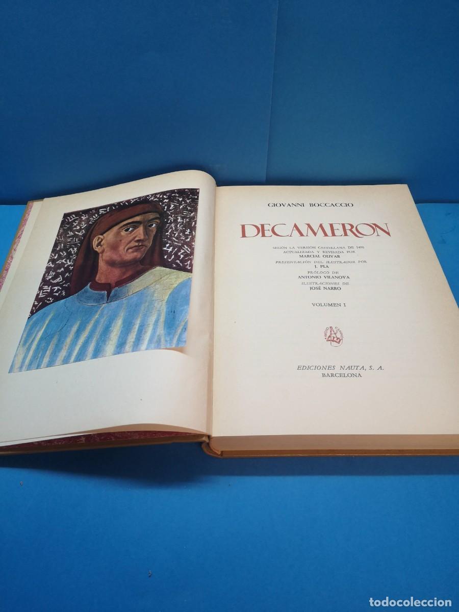 Libros de segunda mano: GIOVANNI BOCCACCIO.-DECAMERON. EDICIONES NAUTA 1966 2 VOL. OBRA COMPLETA - Foto 4