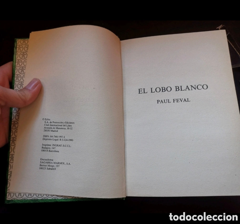 Libros de segunda mano: El lobo blanco de Paul Feval - Foto 2