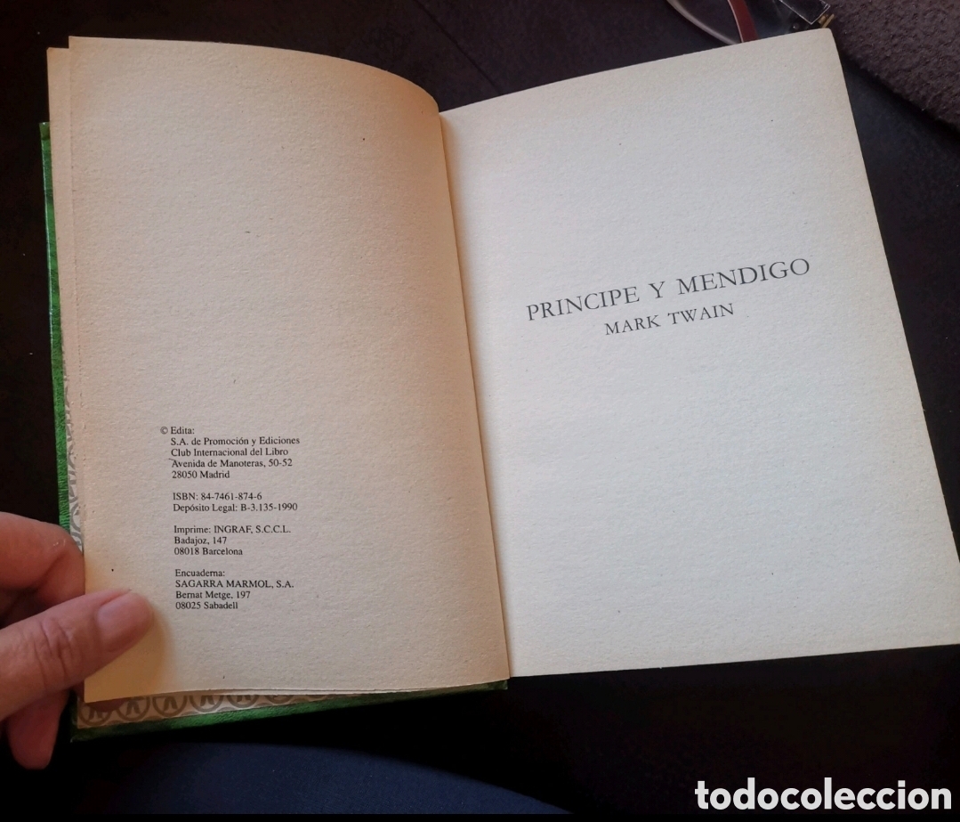 Libros de segunda mano: Pr&iacute;ncipe y mendigo de Mark Twain - Foto 2