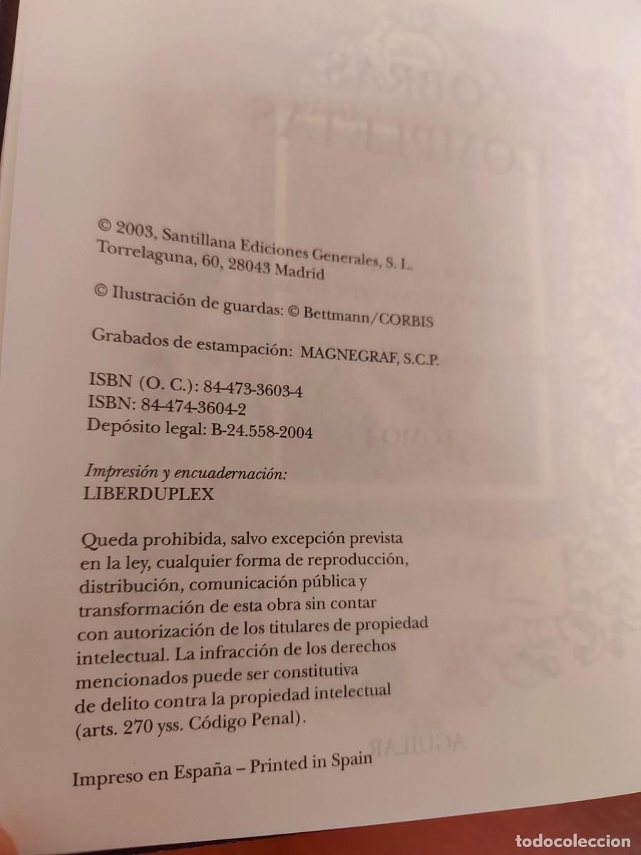 Libros de segunda mano: Wilde Obras completas. 2 tomos (completa). Aguilar - Foto 9