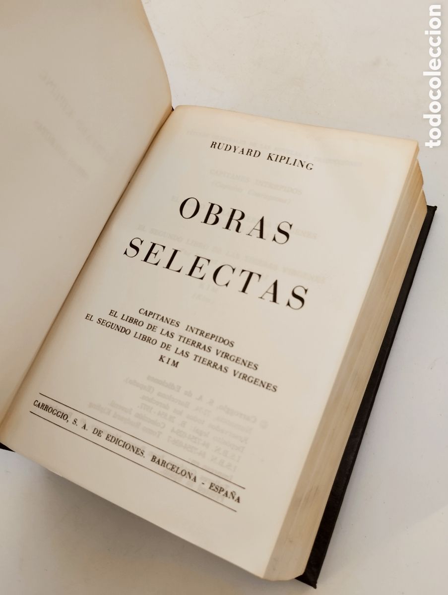 Libros de segunda mano: KIPLING, Rudyard - Obras Selectas ﻿ Ed. Carroggio. Barcelona, 1977 - Foto 3
