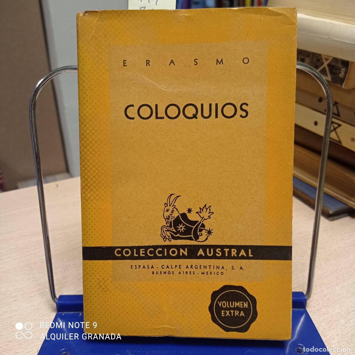 Libros de segunda mano: COLOQUIOS - AUSTRAL - ERASMO - Foto 1