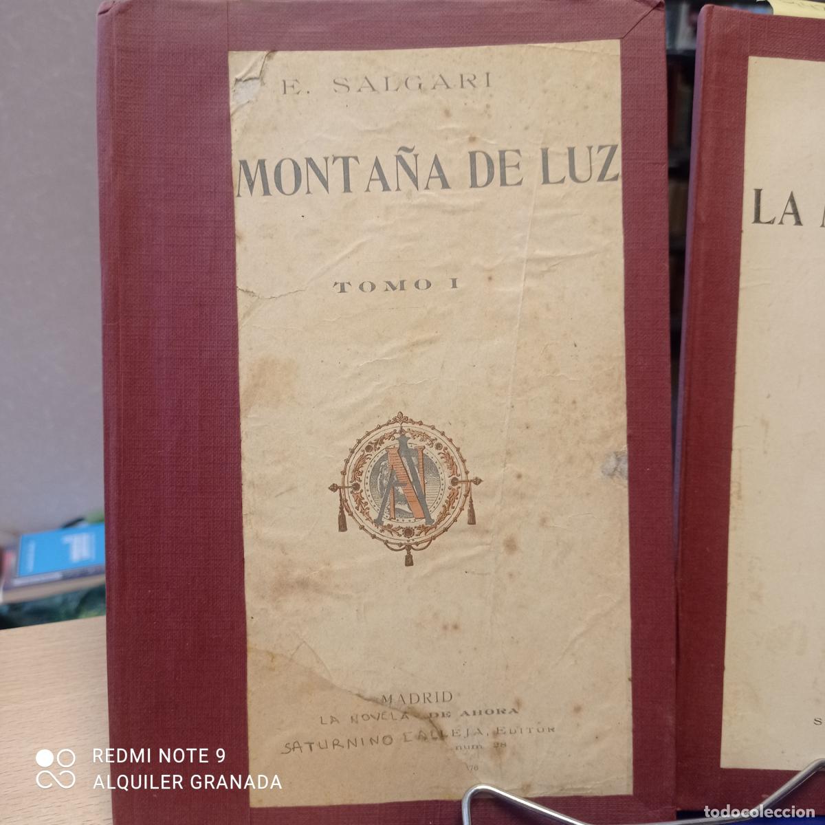 Libros de segunda mano: LA MONTA&Ntilde;A DE LA LUZ DOS TOMOS - E. Salgari - Foto 2